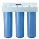 Triple Big Blue Water Filter Housing  20'' + Wrench and Bracket